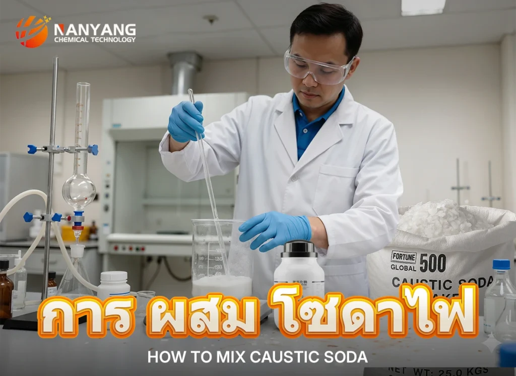 การ ผสม โซดาไฟ